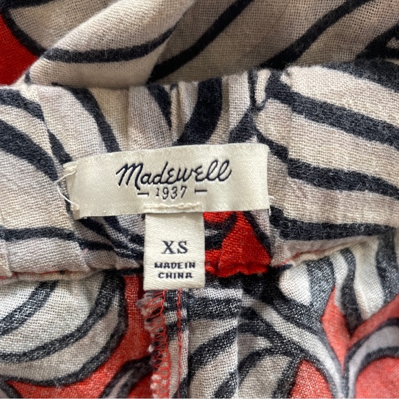 Madewell Shorewalk Cover-Up Pants in Vintage Palm Beach Tropical Leaf Print - Picture 3 of 5